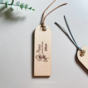 Customised Wood Bookmarks [Birth Flower Series]
