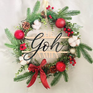 Classic Joy Christmas Wreath