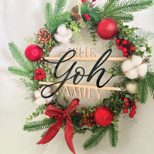 Classic Joy Christmas Wreath