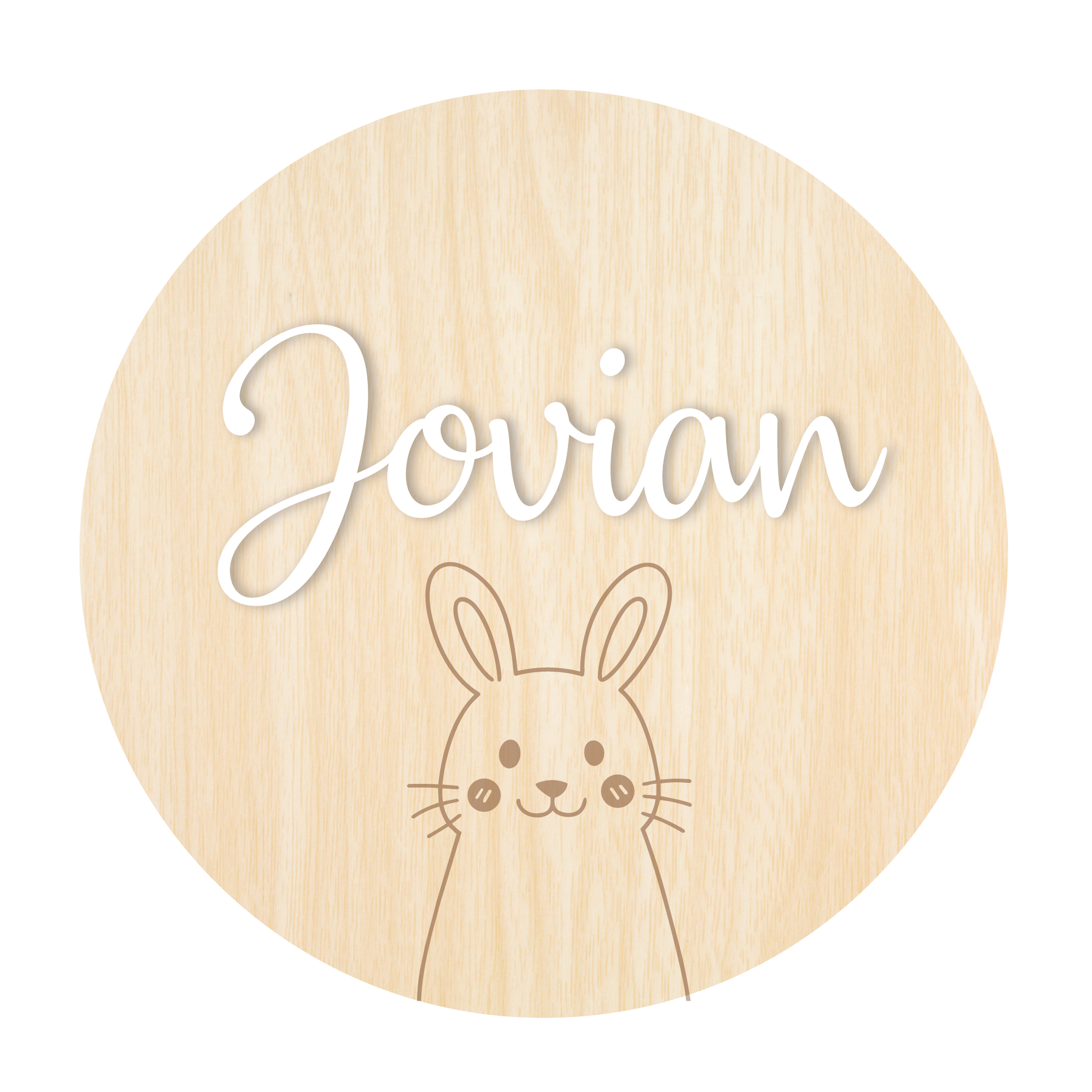 Rabbit Engraved Engraved Animal Rabbit - SHOPKUSTOMISE
