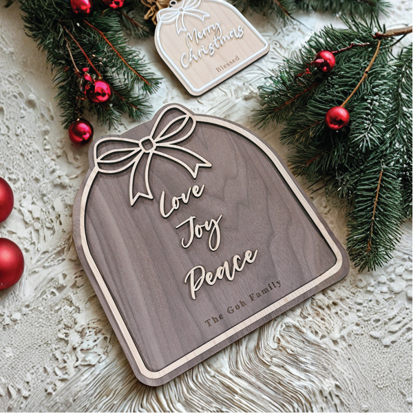 Festive Bow Home Sign