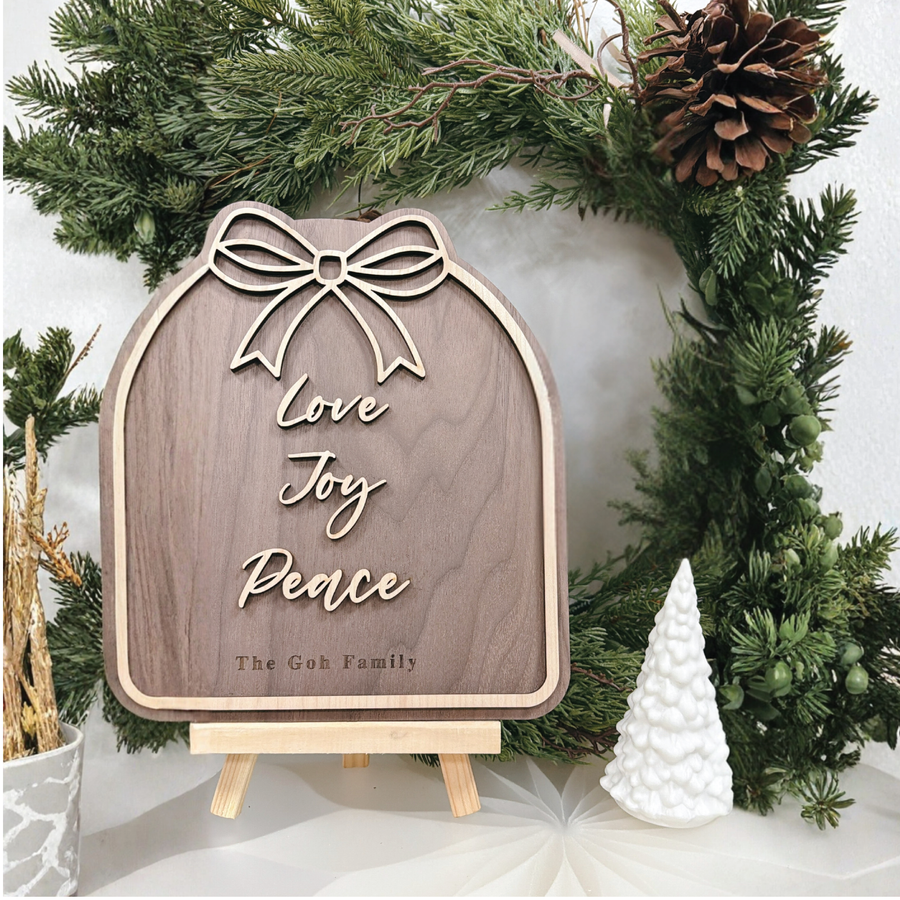 Festive Bow Home Sign