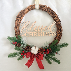 Festive Charm Christmas Wreath