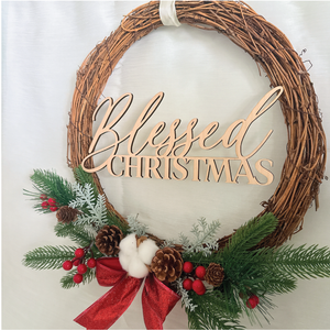 Festive Charm Christmas Wreath