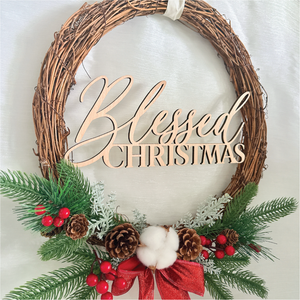 Festive Charm Christmas Wreath