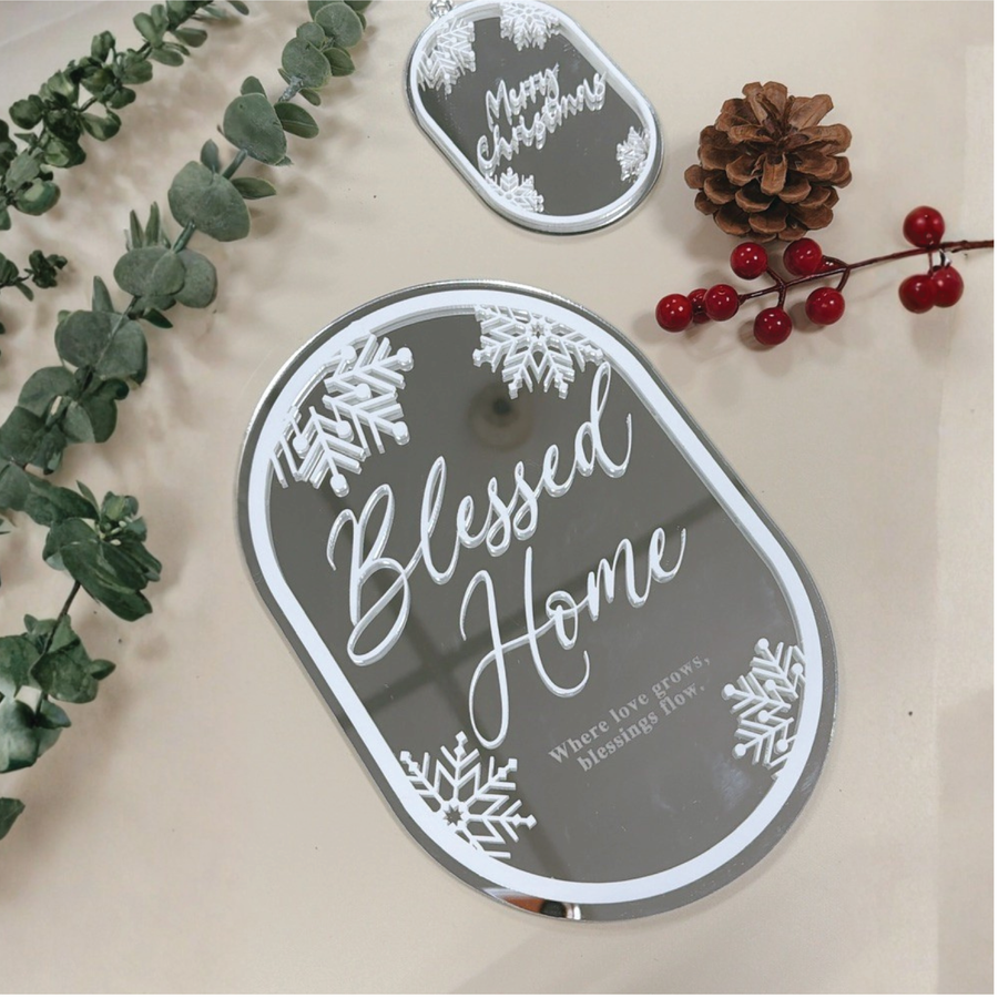 Nordic Snowflake Home Sign