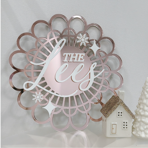 Snowflower Home Sign