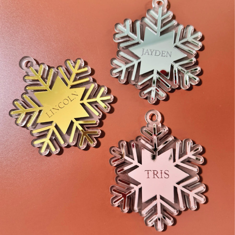 3D Snowflake V2 Ornament