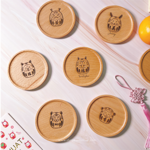 Customised Wood Coasters [Daruma Zodiac Series]