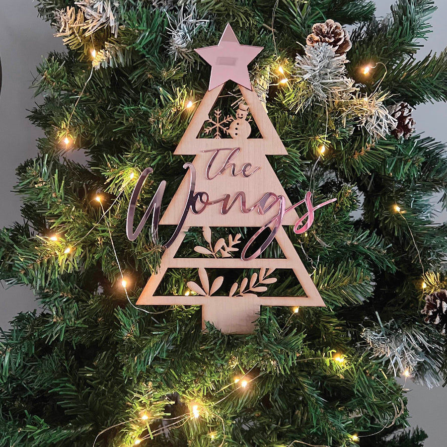 Merry 3D Standing Christmas Tree