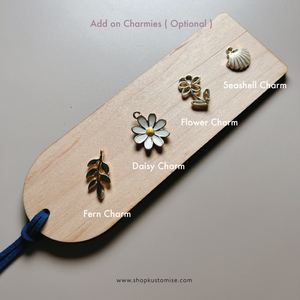 Customised Wood Bookmarks [Botanical Border Series]