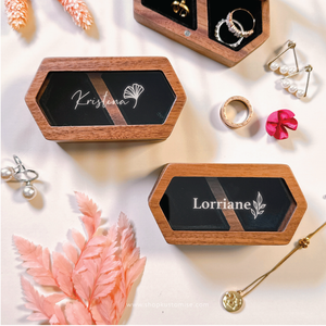 Customised Petite Jewellery Box [Botanical Border Series]