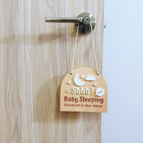 Baby is Sleeping Arch Notice Sign - SHOPKUSTOMISE