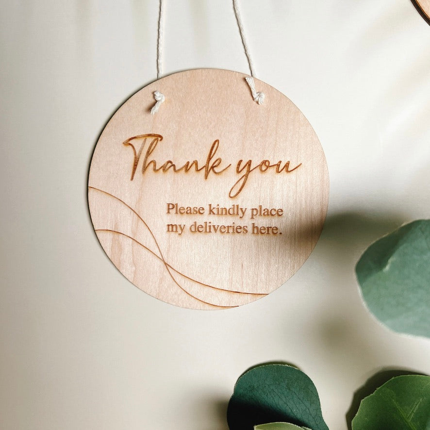 Basic Engrave Notice Sign - SHOPKUSTOMISE