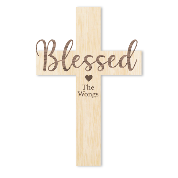 Blessed 3D Cross Sign