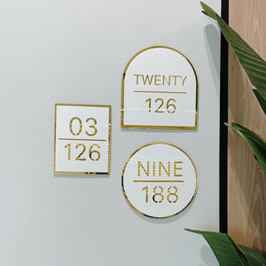 Home Unit Number 3D Premium Arch