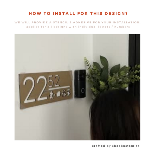 Home Unit Number Minimal Numerical - SHOPKUSTOMISE