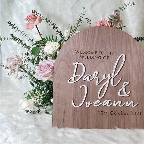 Wedding Welcome Arch Sign